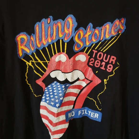 🌞SOLD🌞 Rolling Stones Tour 2019 Band T-Shirt Graphic Print Mens Size Large - Picture 6 of 6